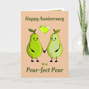 Feliz Aniversário Cartão de Cumprimentos Pun Pear