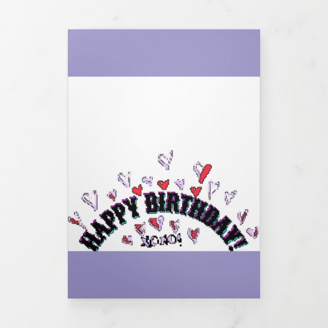 FELIZ ANIVERSÁRIO CARTÃO DE DESEJO PIXEL ART (Cobrir)