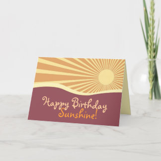 Feliz Aniversário Cartão de Saudação de Colinas Su