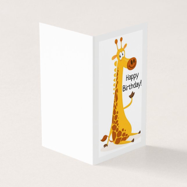 Feliz Aniversário - Cartão Infantil (Exterior)