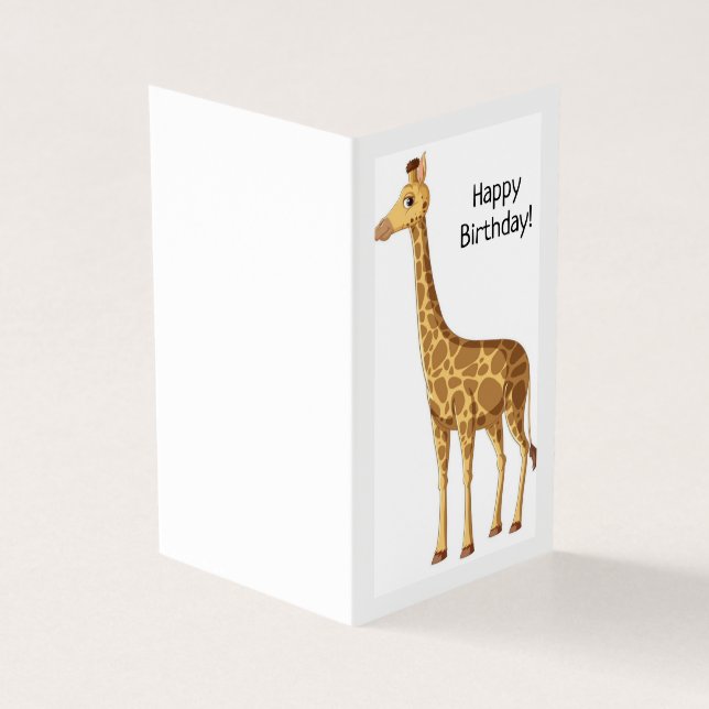 Feliz Aniversário - Cartão Infantil (Exterior)