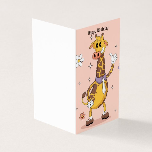 Feliz Aniversário - Cartão Infantil (Exterior)