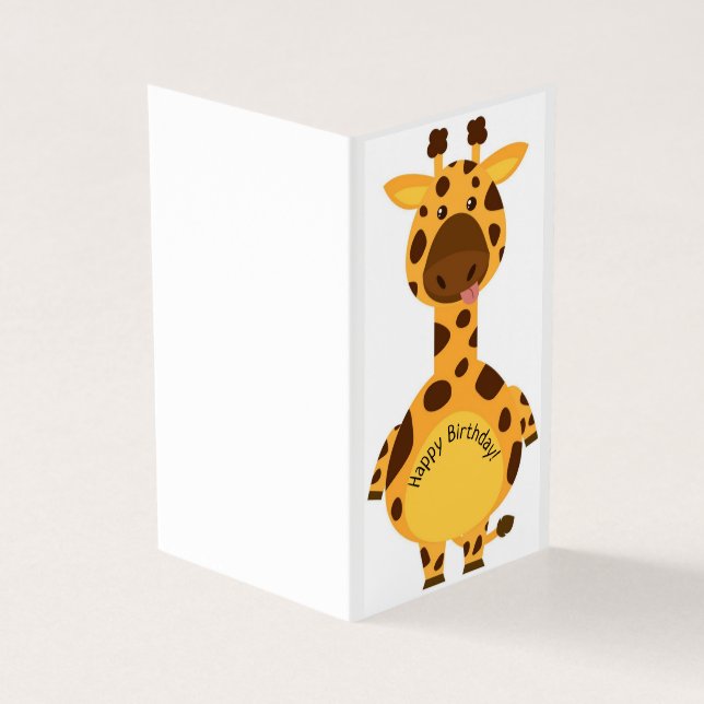 Feliz Aniversário - Cartão Infantil (Exterior)