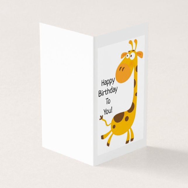 Feliz Aniversário - Cartão Infantil (Exterior)