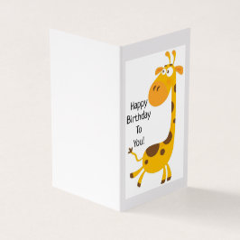 Feliz Aniversário - Cartão Infantil