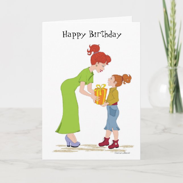 Feliz Aniversário - Cartão Mãe (Frente)