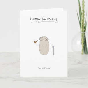 Feliz Aniversário - cartão para o seu velho amigo