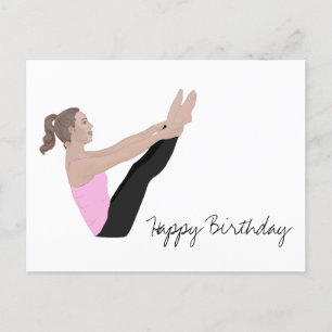 Feliz Aniversário Cartão Postal Pilates