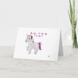 Feliz Aniversário - Cartão Unicorn 2