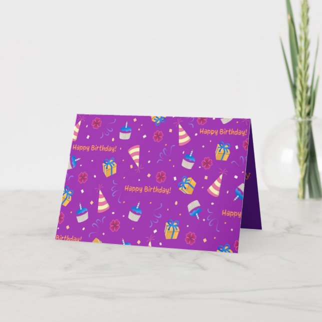 Feliz aniversário - Cartões de agradecimentos Balã (Frente)