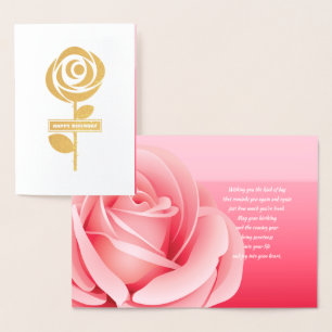 Feliz aniversário. Cartões de luxo, cor-de-rosa
