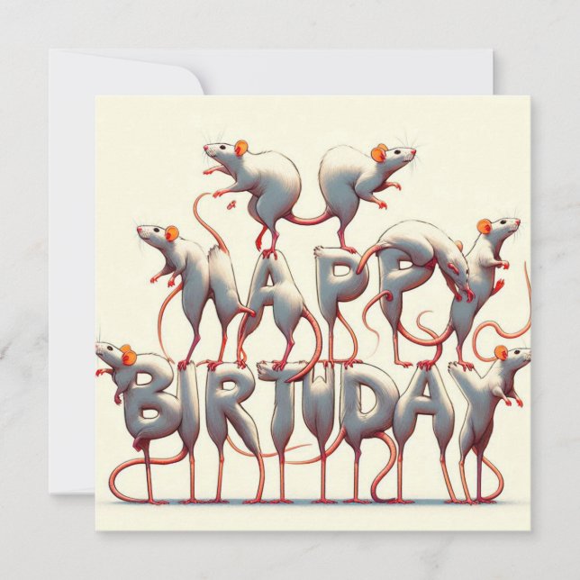 Feliz Aniversário - Cartões Saudáveis (Frente)