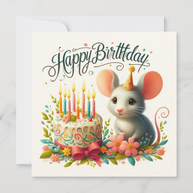 Feliz Aniversário - Cartões Saudáveis (Frente)