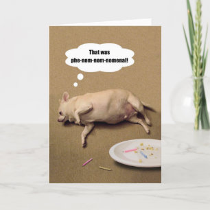 Feliz Aniversário Chubby Chihuahua - Cartão de S