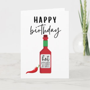 Feliz Aniversário Coisa Quente   Cartão de Anivers
