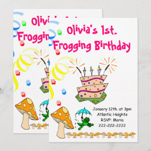 Feliz Aniversário Convite De Ruptura Primeiro Selv