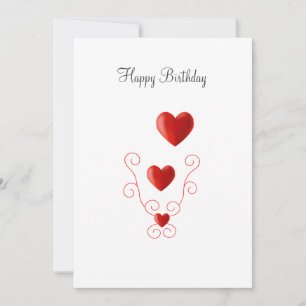 Feliz Aniversário Corações de Amor Aniversário