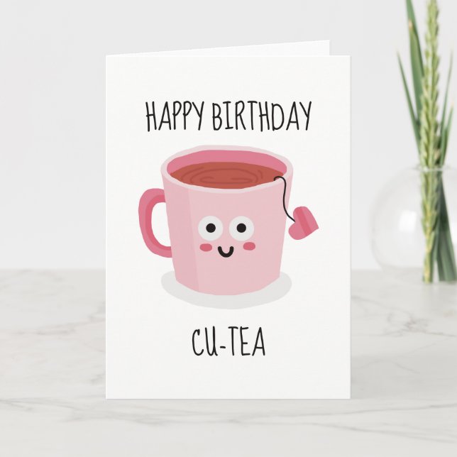 Feliz Aniversário Cu-tea Engraçado Cartão Sarcásti (Frente)