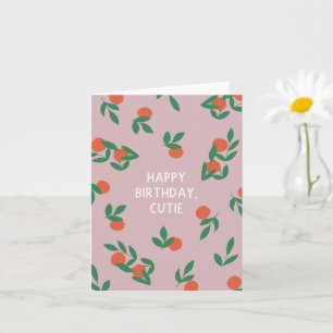 Feliz aniversário, Cutie! - Cartão de Saudação Cle