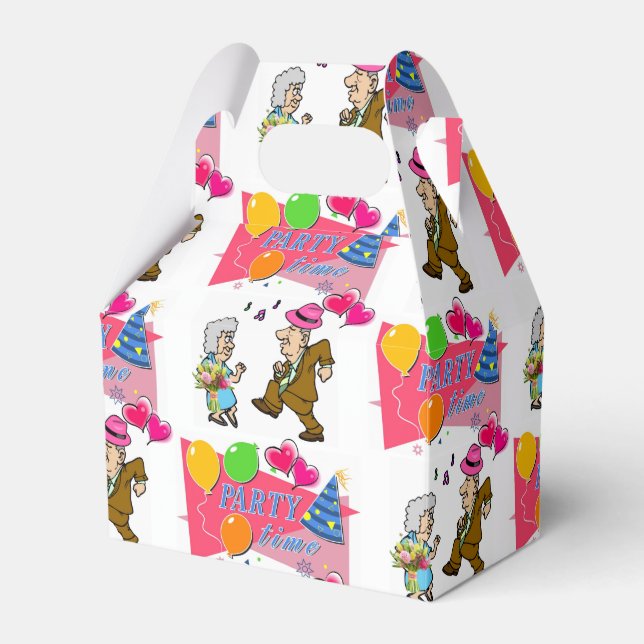 Feliz Aniversário da Caixa de Favor Feliz de Anive (Frente)