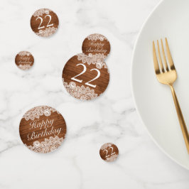 Feliz Aniversário da Rustic Wood & White Lace