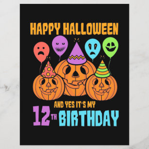 Feliz aniversário de 12 de Halloween