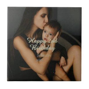 Feliz aniversário de 2 anos crianças bebê mãe amar
