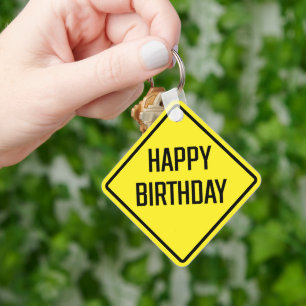 Feliz Aniversário de Chaveiro da Praça Metal