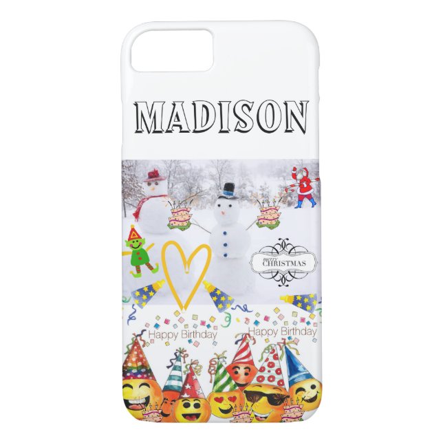 Feliz Aniversário de Feliz Natal das capas de ipho (Verso)