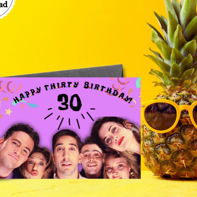 feliz aniversário de trinta anos, cartão de aniver (Criador carregado)