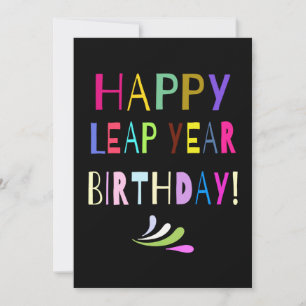 Feliz Aniversário do Ano Leap! Personalizar o te