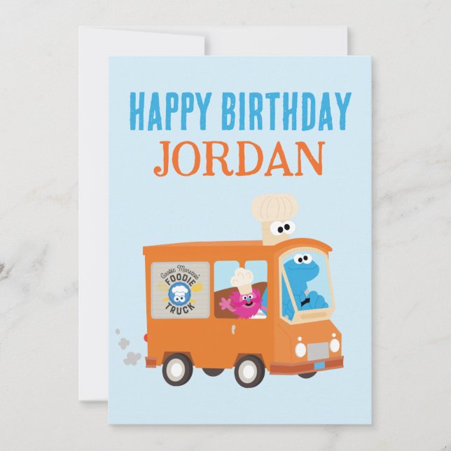 Feliz Aniversário do Caminhão de Comida do Monstro (Frente)