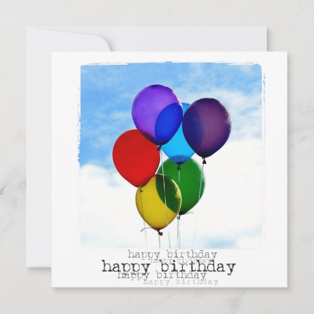 Feliz aniversário do Cartão com fotos (Frente)