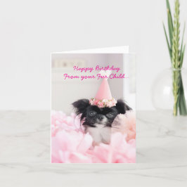 Feliz Aniversário do Cartão de Férias Dobrado do C