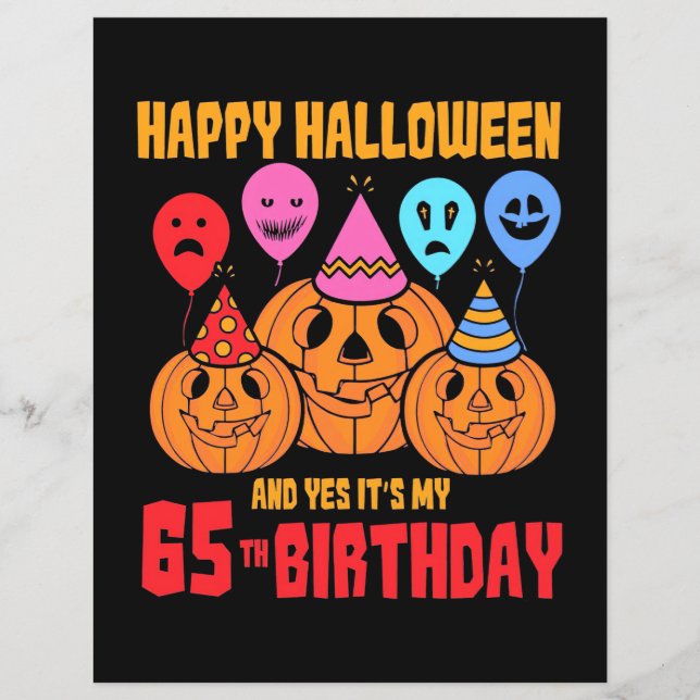 Feliz aniversário do Dia 65 das Bruxas (Frente)