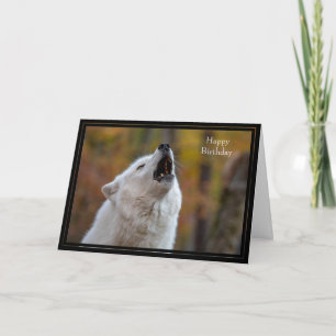 Feliz Aniversário do Lobo do Cartão