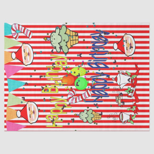 Feliz Aniversário do Papel de Tecido dos Papais no (Frente )