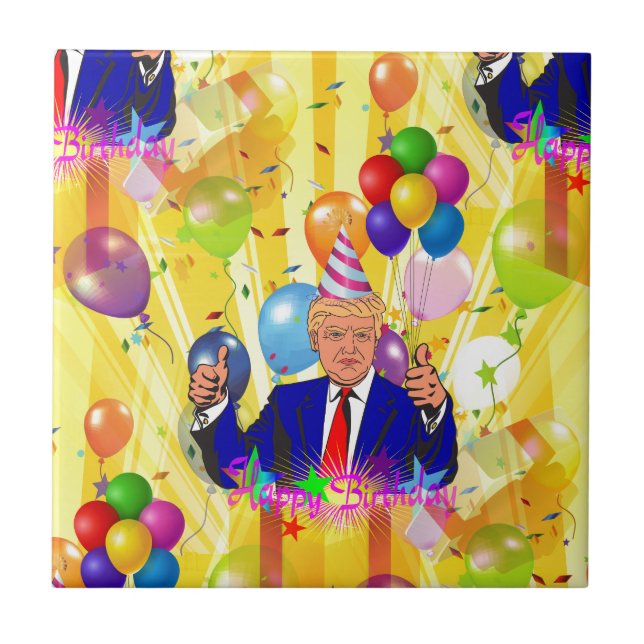 feliz aniversário donald trump (Frente)