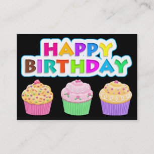 Feliz aniversário em Cartões de visitas! SRF