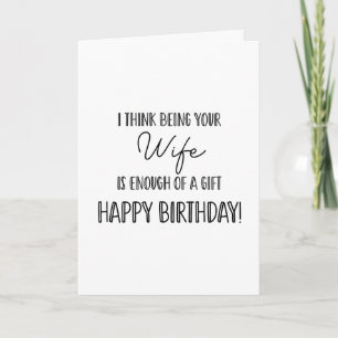 Feliz aniversário esposa.... cartão engraçado