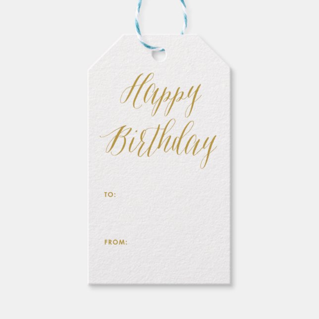 Feliz aniversário | Etiqueta de presente para cali (Frente)