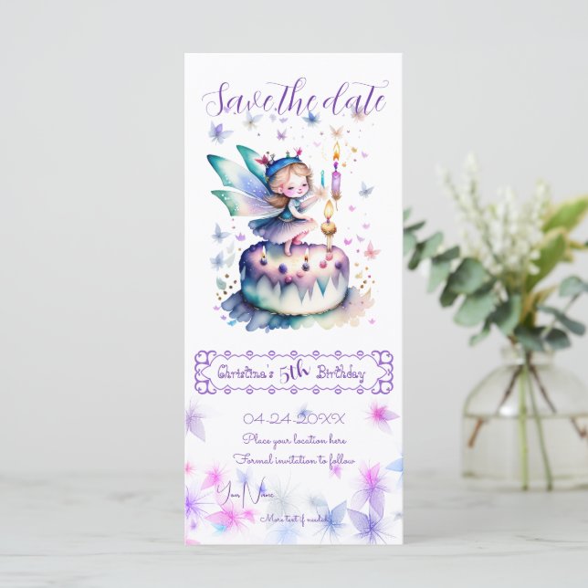 Feliz aniversário Fada 01 (Em pé/Frente)