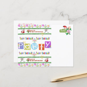 Feliz aniversário Feliz Cartões de Natal Feliz