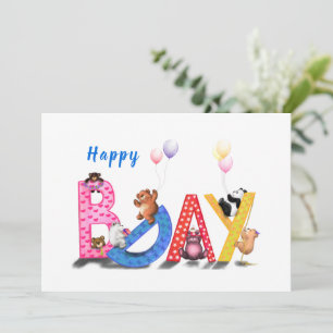 Feliz Aniversário - Festa de Ursos Bebês Divers