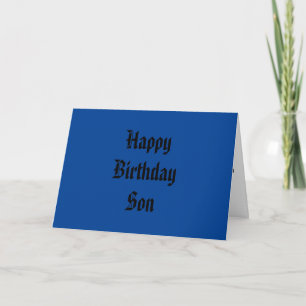 feliz aniversário Filho dobrado cartão