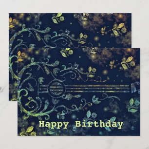 Feliz Aniversário - Flowers Guitar Art -