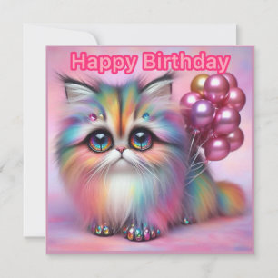 ~ FELIZ ANIVERSÁRIO ~ Fluffy Cat ~ unhas metálicas