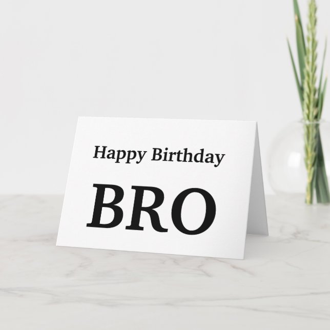 Feliz Aniversário Irmão, Cartão de Boas Vindas de  (Frente)