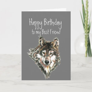 Feliz Aniversário, Melhor Lobo Amigo, Cartão de