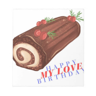 Feliz Aniversário Meu Amor - Bloco de Notas Na mod